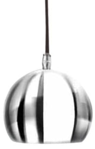 Lampa wisząca mała kopuła w kolorze chromu i bieli Azzardo AZ1045 Noa E14 15cm