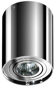 Chromowana lampa sufitowa tuba spot z regulacją Azzardo AZ0857 Bross GU10 12,5cm x 9,6cm