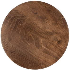 Płaski okrągły kinkiet z sklejki w kolorze ciemnego drewna Nowodvorski 11291 Timber LED 13W 3000K CRI90 35cm