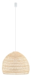 Rattanowa lampa wisząca w kolorze naturalnego drewna Nowodvorski 11151 Boho E27 43cm