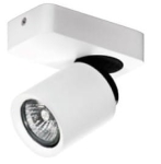 Biała lampa z ruchomym reflektorkiem spot punktowa Azzardo AZ0662 Tomi GU10
