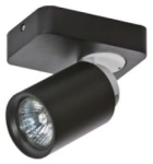 Czarna lampa z ruchomym reflektorkiem spot punktowa Azzardo AZ0681 Tomi GU10