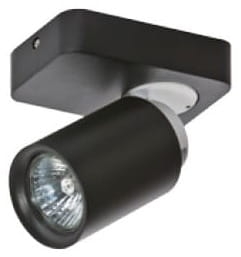 Czarna lampa z ruchomym reflektorkiem spot punktowa Azzardo AZ0681 Tomi GU10
