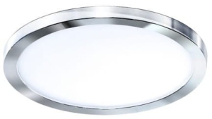 Chromowana okrągła wodoszczelna lampa podtynkowa Azzardo AZ2838 Slim LED 12W 3000K IP44 14,5cm