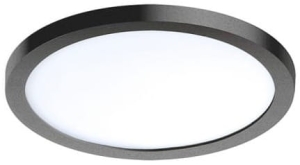 Czarna okrągła lampa podtynkowa Azzardo AZ2840 Slim LED 12W 1000LM 3000K IP44 CRI90 14,5cm
