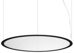 Okrągła lampa wisząca na linkach z przezroczystym akrylowym kloszem Ideal Lux 314037 Orbit sp d93 LED 61W 3000K 93cm