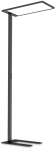 Czarna aluminiowa lampa podłogowa ze ściemniaczem i gniazdem USB Ideal Lux 296678 Comfort pt 3000K LED 76W