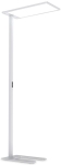 Biała aluminiowa lampa podłogowa ze ściemniaczem i gniazdem USB Ideal Lux 296685 Comfort pt 3000K LED 76W