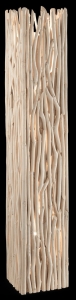 Drewniana włoska lampa podłogowa Ideal Lux 180946 Driftwood 2xE27 156cm x 28cm
