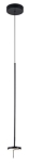 Czarna minimalistyczna lampa wisząca ściemnialna Grok Lighting 00-5693-05-05 Invisible LED 9W 3000K CRI90