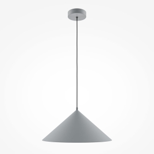 Szara lampa wisząca stożek nad stół Maytoni MOD167PL-01GR Modern E27 35cm