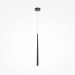 Czarna lampa wisząca nad stół smukły walec Maytoni MOD132PL-L6BK Cascade LED 6W 3000K 3,5cm