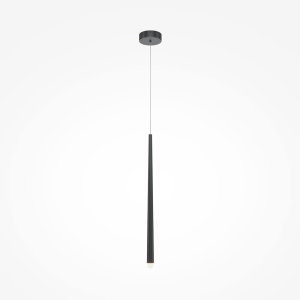 Czarna lampa wisząca nad stół smukły walec Maytoni MOD132PL-L6BK Cascade LED 6W 3000K 3,5cm