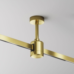 Mosiężny uchwyt do łączenia dwóch szynoprzewodów magnetycznych Flarity Maytoni TRA156C-IPC1-BS H12,4cm