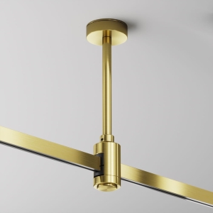 Mosiężny uchwyt do szynoprzewodów magnetycznych Flarity Maytoni TRA156C-SL1-BS H18,4cm