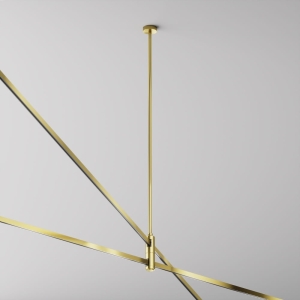 Mosiężny uchwyt podwójny do szynoprzewodów magnetycznych Flarity Maytoni TRA159C-D1-BS H80,6cm