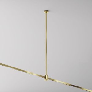 Mosiężny uchwyt z zasilaniem do szynoprzewodów magnetycznych Flarity Maytoni TRA159C-IPC1-BS H74,5cm