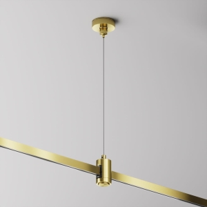 Mosiężny wiszący uchwyt do szynoprzewodów magnetycznych Flarity Maytoni TRA157SW-S1-BS H9,5-119cm H34,6cm