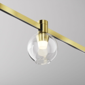 Mosiężna lampa magnetyczna do szynoprzewodów Flarity Maytoni TR148-1-3W2.7K-BS-DE Bubble LED 3W 2700K 120stopni D8,5cm