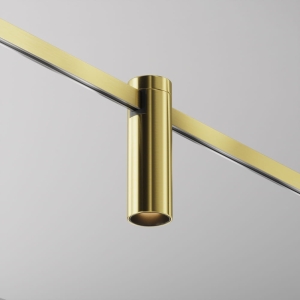 Mosiężna lampa magnetyczna do szynoprzewodów Flarity Maytoni TR143-1-5W2.7K-W-BS-DE Focus LED 5W 2700K 60stopni D3,5cm