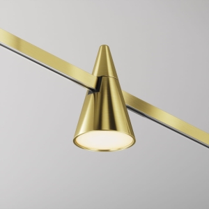 Mosiężna lampa magnetyczna do szynoprzewodów Flarity Maytoni TR146-1-5W2.7K-BS-DE Keila LED 5W 2700K 120stopni D7cm