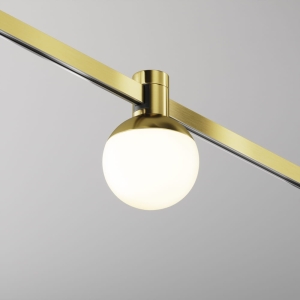 Mosiężna lampa magnetyczna do szynoprzewodów Flarity Maytoni TR149-1-5W2.7K-BS-DE Luna LED 5W 2700K 120stopni D7,5cm