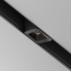 Czarna mała lampa do szynoprzewodu magnetycznego Exility Maytoni TR100-2-2W4K-S-B Point S LED 2W 4000K 24stopnie