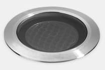 Szara zewnętrzna lampa najazdowa gruntowa Leds C4 55-E148-CA-CL Ios LED 2W 3000K IP65 29stopni 3cm