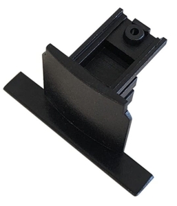 Czarna podtynkowa zaślepka końcowa do szynoprzewodów 3-fazowych Azzardo AZ5442 3Line