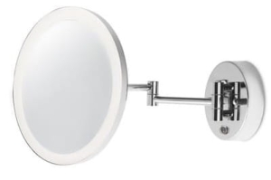 Podświetlane regulowane okrągłe lustro na wysięgniku do łazienki Leds C4 75-5314-21-K3 Reflex LED 6W 3000K