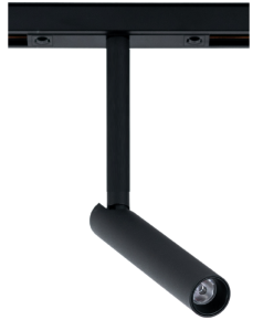 Czarny smukły reflektor na szynę magnetyczną Multiline Oxyled 899953 Lugo LV L 7W 4000K 24stopnie Dali nóżka 200mm