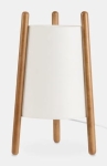 Beżowa lampa stołowa na trójnogu Leds C4 10-8106-14-14 Woody E27 41cm