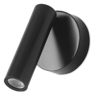 Czarny smukły regulowany kinkiet ścienny Leds C4 05-5478-05-05 Stylus LED 9,7W 3000K 42stopnie