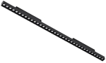 Czarny podłużny reflektor diodowy na szynoprzewód magnetyczny Alfa Azzardo AZ4903 Kira LED 30W 3000-6000K 72,5cm 50stopni Bluetooth