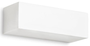 Biały prostokątny kinkiet Leds C4 05-1793-14-14 Ges E14 9W 22cm
