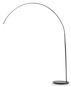 Czarna lampa podłogowa łukowa metalowa Ideal Lux 286679 Dorsale mpt1 E27