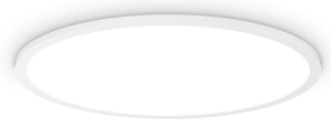 Biały okrągły plafon lampa sufitowa do łazienki Ideal Lux 306674 Fly slim pl d60 4000K LED 53W 60cm