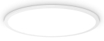 Okrągła biała lampa sufitowa plafon do łazienki Ideal Lux 292250 Fly slim pl d60 3000K LED 53W 60cm