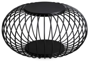 Czarna ażurowa lampa podłogowa zewnętrzna Ideal Lux 293424 Djambe pt d74 LED 18W 3000K 74cm