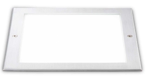 Kwadratowa lampa zewnętrzna do zabudowy Ideal Lux 325736 Taurus pt d21 wide square LED 21W 3000K