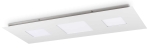 Biała prostokątna lampa sufitowa z możliwością ściemniania Ideal Lux 255941 Relax pl d110 LED 78W 3000K