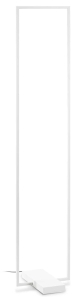 Biała prostokątna lampa podłogowa rama Ideal Lux 299624 Frame pt LED 30W 3000K