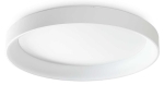 Biała okrągła lampa sufitowa plafon Ideal Lux 317908 Ziggy pl d080 LED 62W 3000K 80cm