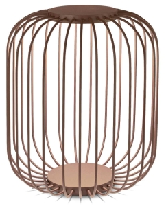 Brązowa lampa zewnętrzna podłogowa industrialna Ideal Lux 293387 Djambe pt d55 LED 18W 3000K