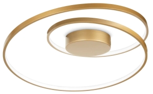Lampa sufitowa spiralna szczotkowany mosiądz Ideal Lux 304533 Oz pl dali LED 48W 3000K