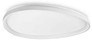Biały plafon owalny lampa sufitowa Ideal Lux 328072 Gemini pl d081 on-off LED 41W 3000K 81cm