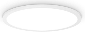 Biały okrągły plafon łazienkowy lampa sufitowa Ideal Lux 306667 Fly slim pl d45 4000K LED 26W 45cm