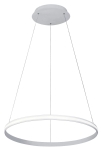 Biała lampa wisząca obręcz 60cm Vivida International 0071.31 Lens LED 30W 3000K