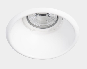 Biała okrągła lampa podtynkowa Leds C4 DN-1600-14-00 Dome GU10 9cm IP23