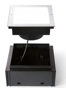 Lampa zewnętrzna gruntowa kwadratowa do wbudowania Ideal Lux 325705 Taurus pt d17 wide square LED 16W 3000K